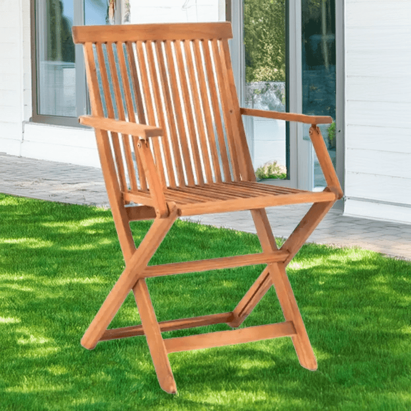 drevená záhradná stolička hecht