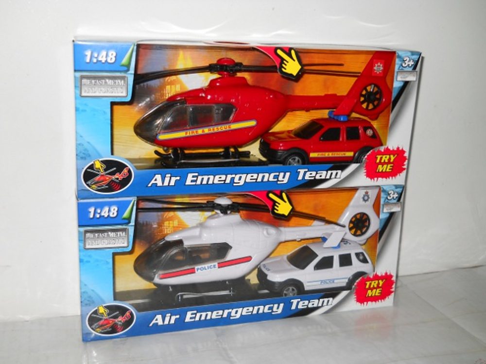 Levně Teama 1:48 záchranáři auto a vrtulník 2ass