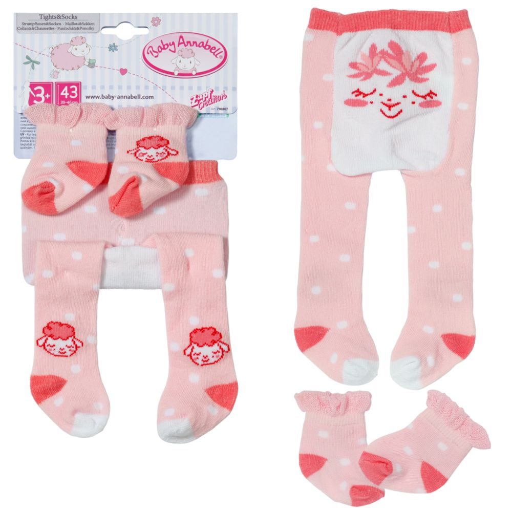 Levně Baby Annabell Punčocháče a ponožky, 2 druhy, 43 cm