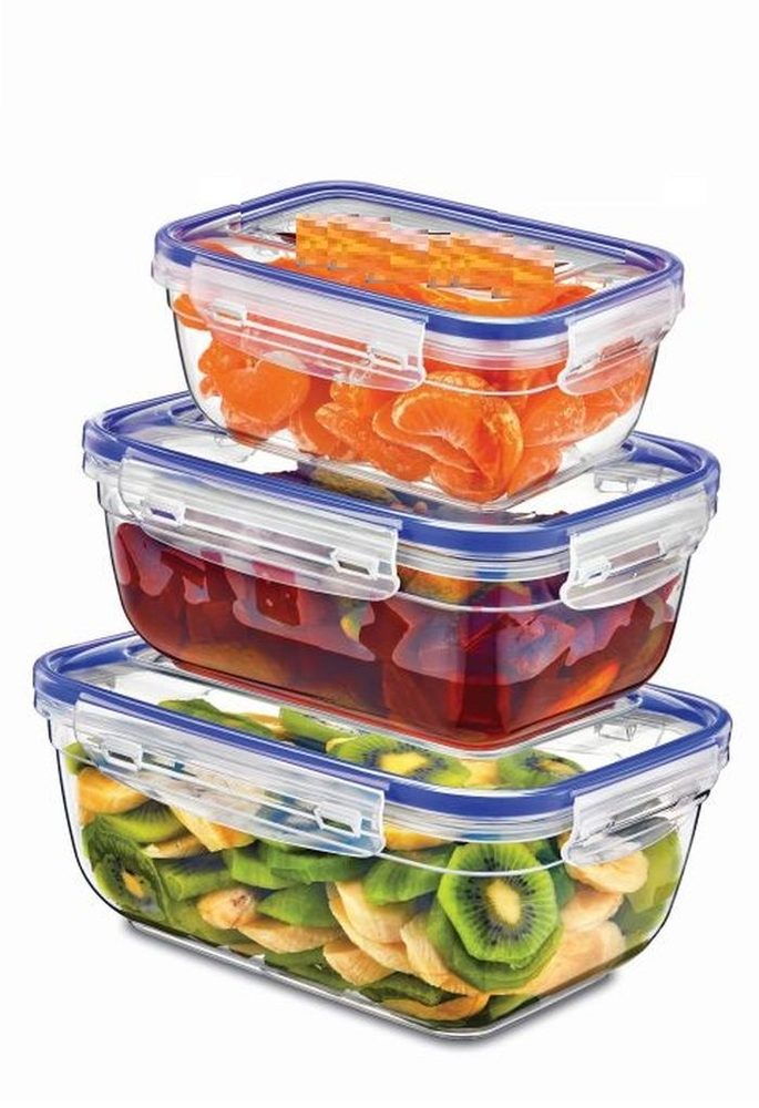 Levně box-sada 3ks, obd.1,4-0,8-0,4l, netekoucí, plast