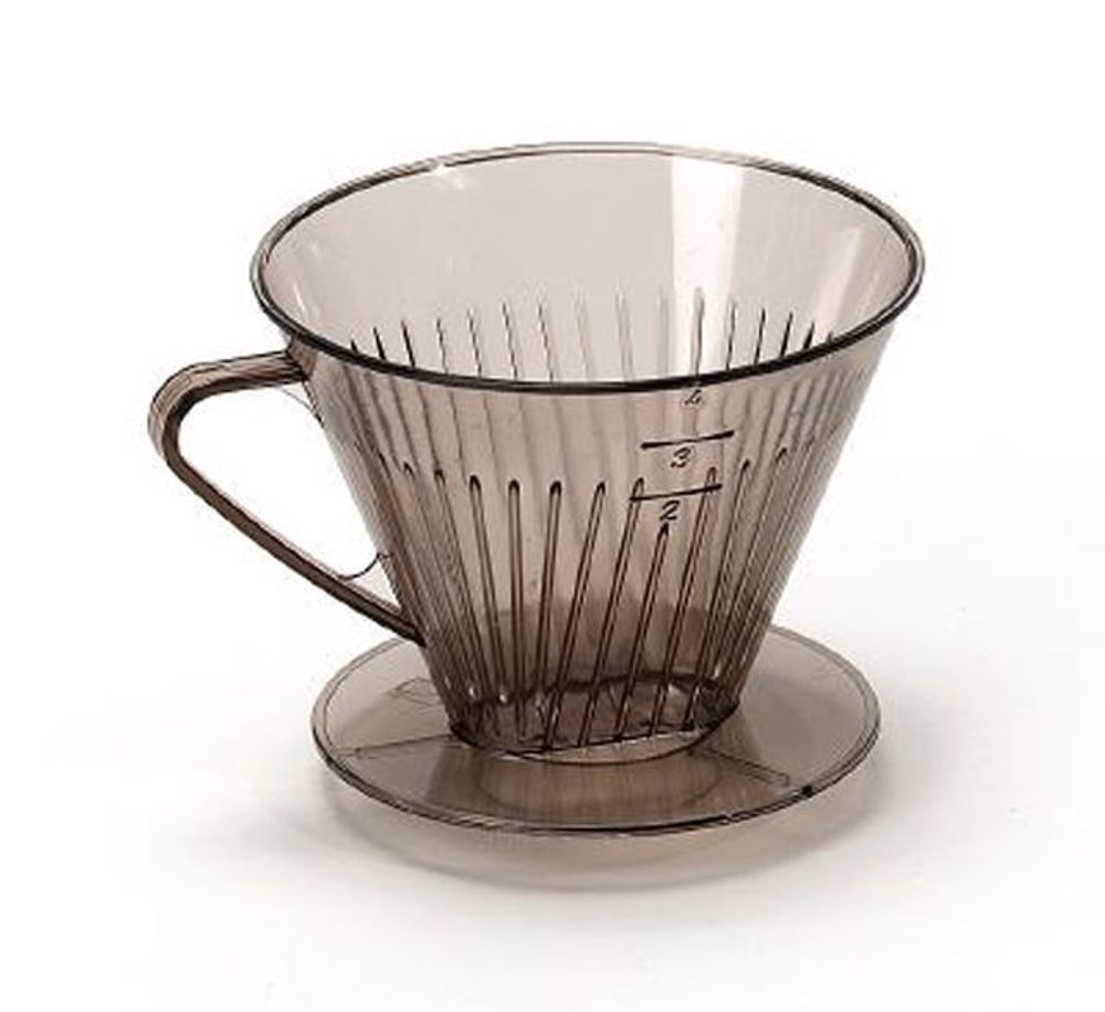 Levně filtr na 4šálky kávy, nálevka, transp.plast