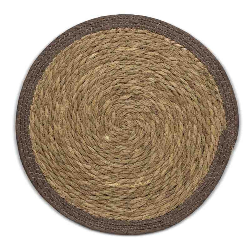Levně KELA Prostírání Trava 90% mořská tráva/10% rafiový krém 0,7cm 38,0cm KL-12616
