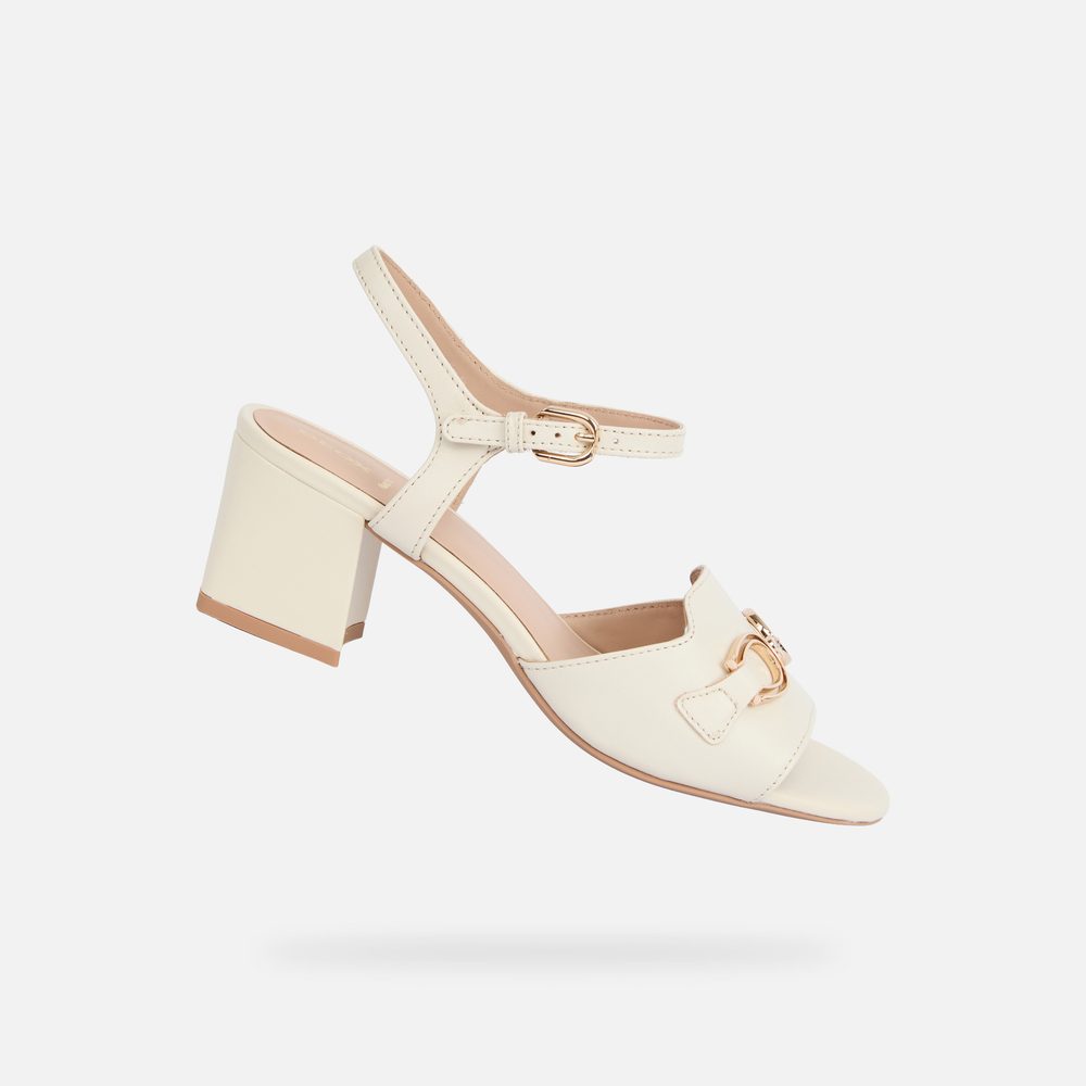 Krémové dámské sandály Geox New Eraklia 50 - 36,5