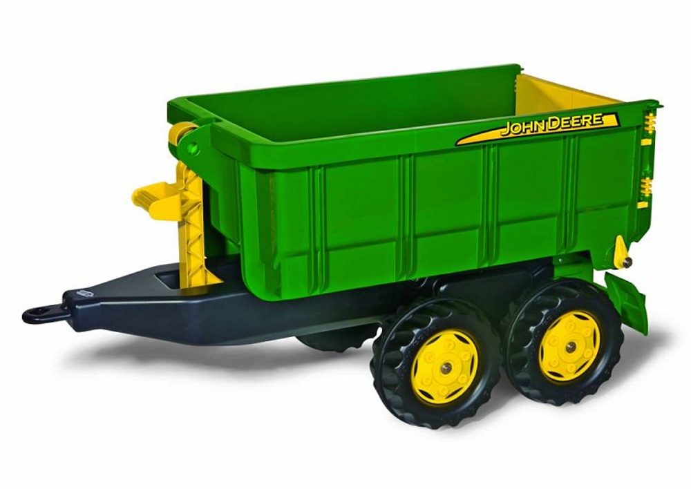Levně ROLLYTOYS Vlečka za traktor John Deere vyklápěcí zelená