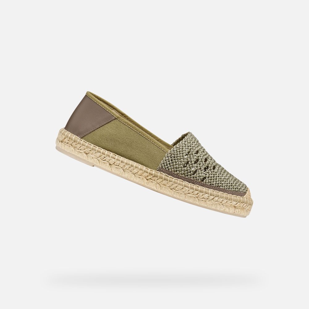 Khaki dámské mokasíny Geox Lampedusa - 36