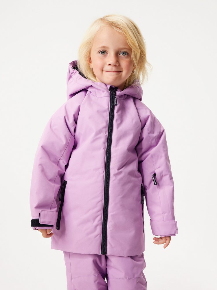 Levně Unuo Dětská zimní bunda Polar, Lila - 134/140