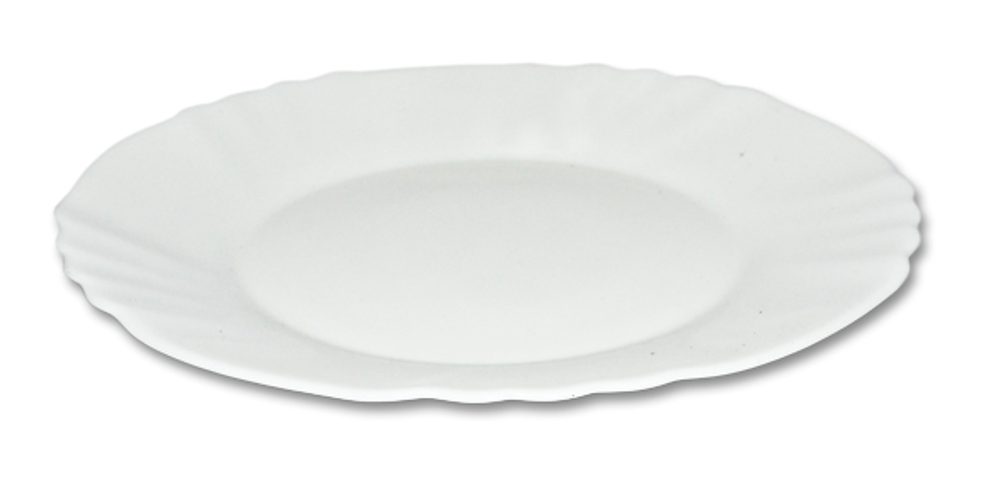 Levně talíř d20cm dezertní EBRO bílý, opál.sklo