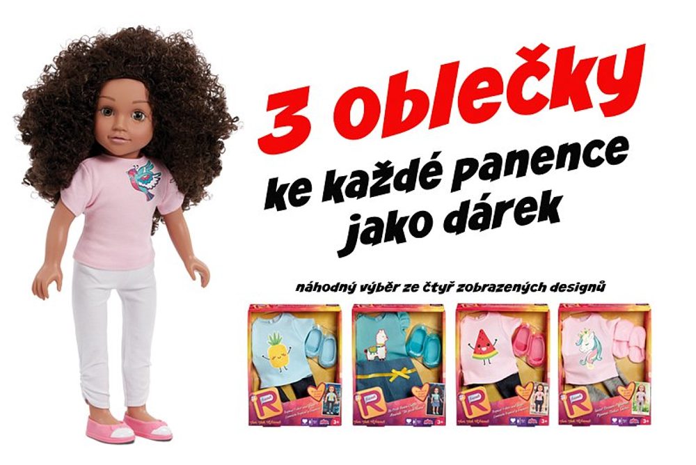 Levně ADDO AKČNÍ SET - Panenka Mia + 3 druhy oblečení ZDARMA