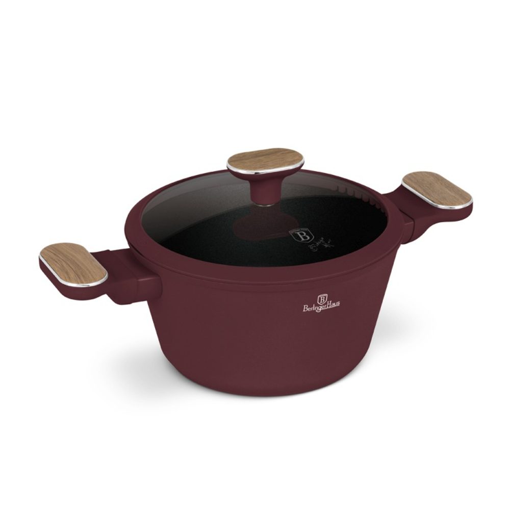 BERLINGERHAUS Kastrol s titanovým povrchem a poklicí 20 cm Leonardo Nordic Collection BH-8300