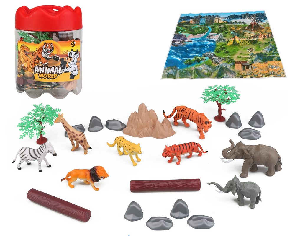 Levně Zvířata safari set 21ks