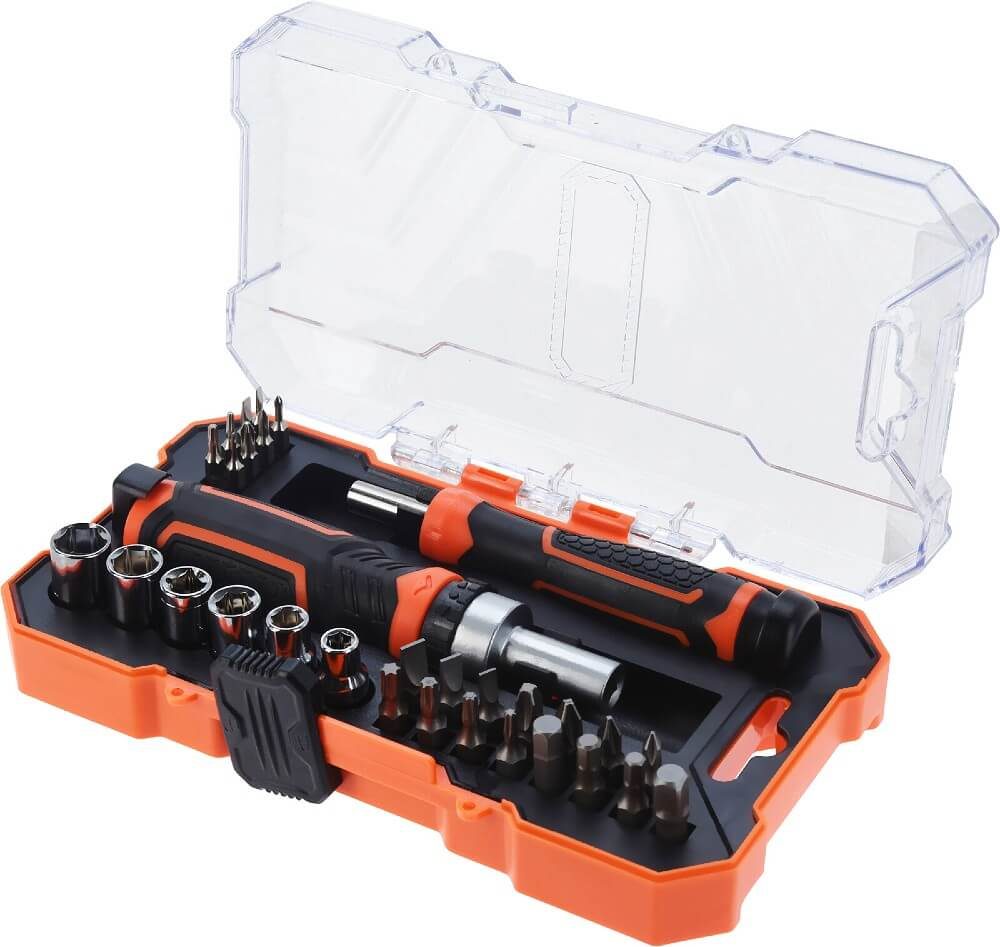 Levně FX TOOLS Ráčna a šroubovák s nástavci sada 31 ks HARDEN KO-CR1001700