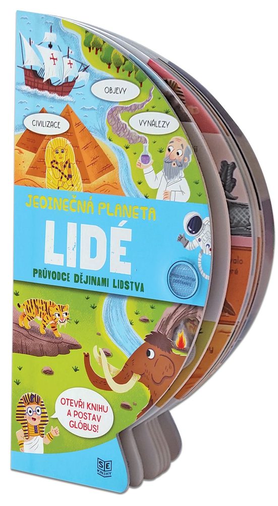 Levně Knížka rozkládací globus - LIDÉ