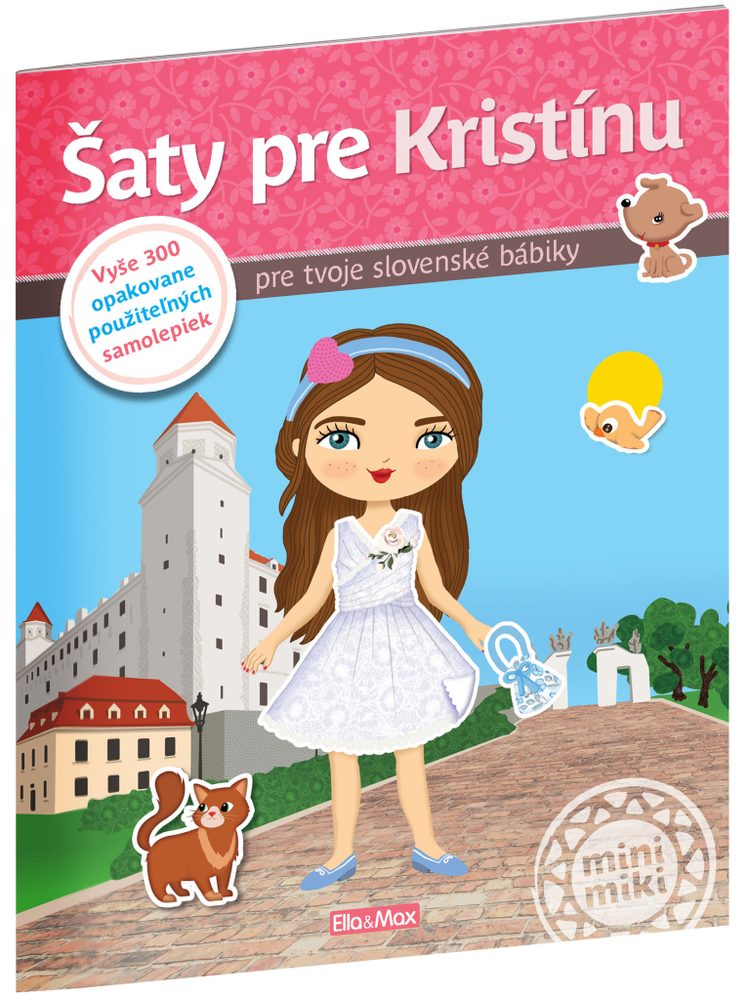 Levně Presco Group Šaty pre KRISTÍNU ─ Kniha samolepiek