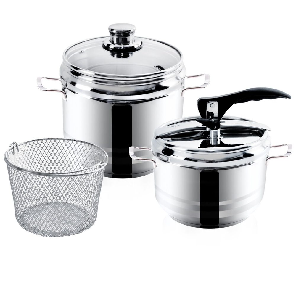 Levně Tlakový hrnec Profi duo 5 l+3,5 l