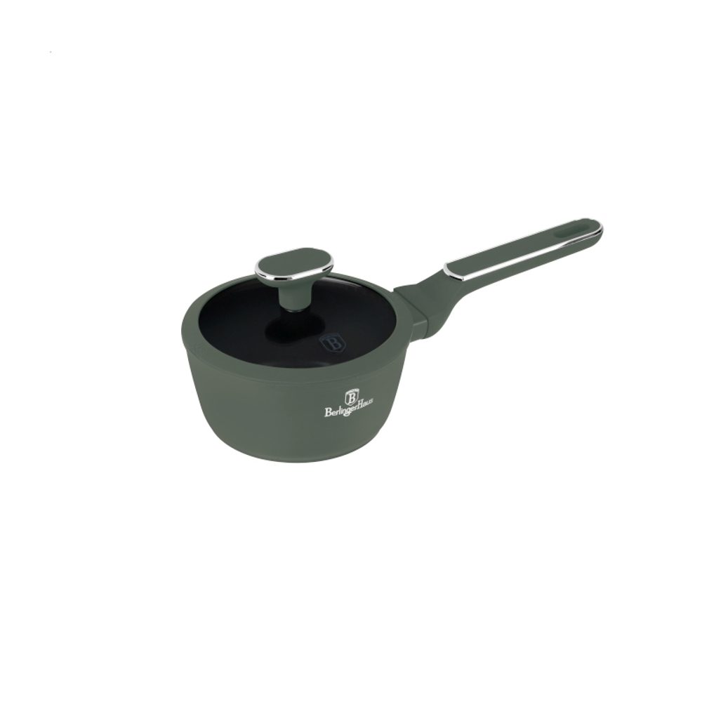 Levně BERLINGERHAUS Rendlík s poklicí s titanovým povrchem 16 cm Matte Green Collection BH-8155