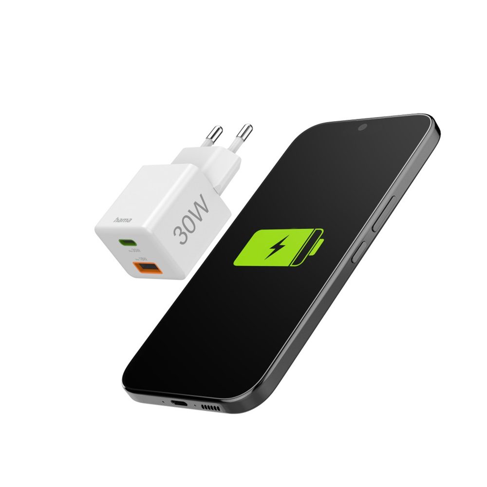 Hama rychlá USB nabíječka USB-C + USB-A, PD/QC, 30 W (obrázek 24)