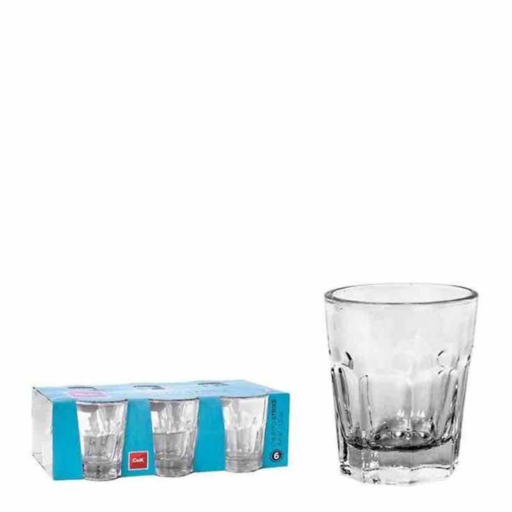 Levně Cegeco SADA SKLENIČEK STRIKE 46ML, 6KS, SKLO