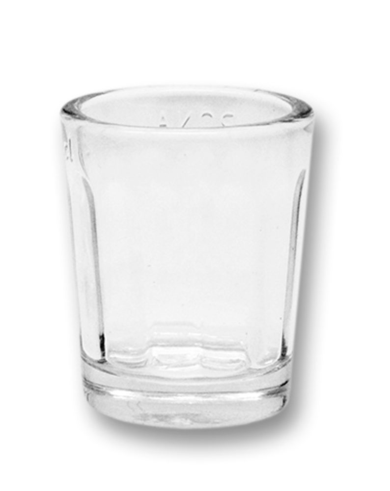 Levně sklen. 20ml, 1ks, lisovaná PANÁK, cejch