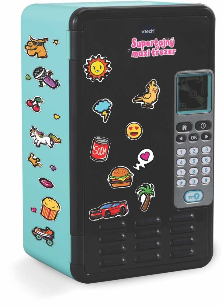 Levně Vtech Supertajný maxi trezor CZ - černý
