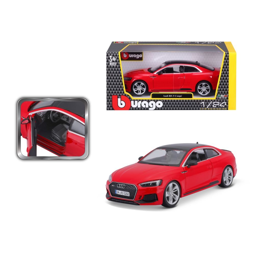 Levně Bburago 1:24 Plus Audi RS 5 Coupe Red