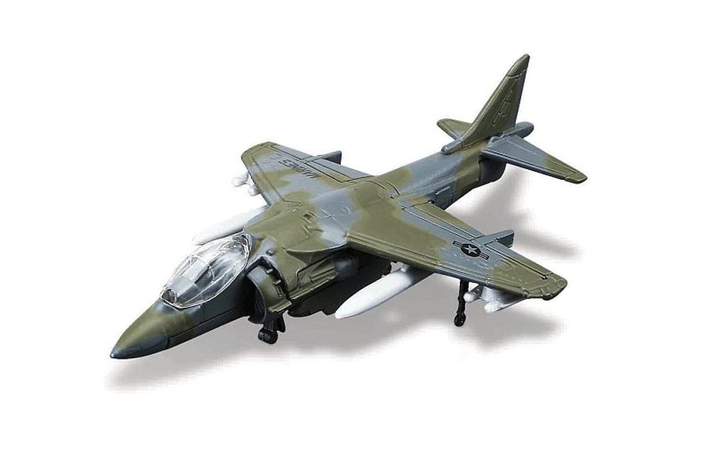 Levně Maisto - Fresh Metal Tailwinds - letadla, AV-8B Harrier II, tmavě šedá, blister