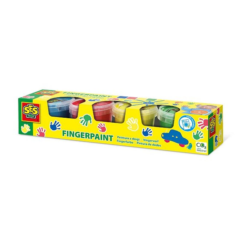 Levně SES Prstové barvy - základní barvy 4 x 110ml