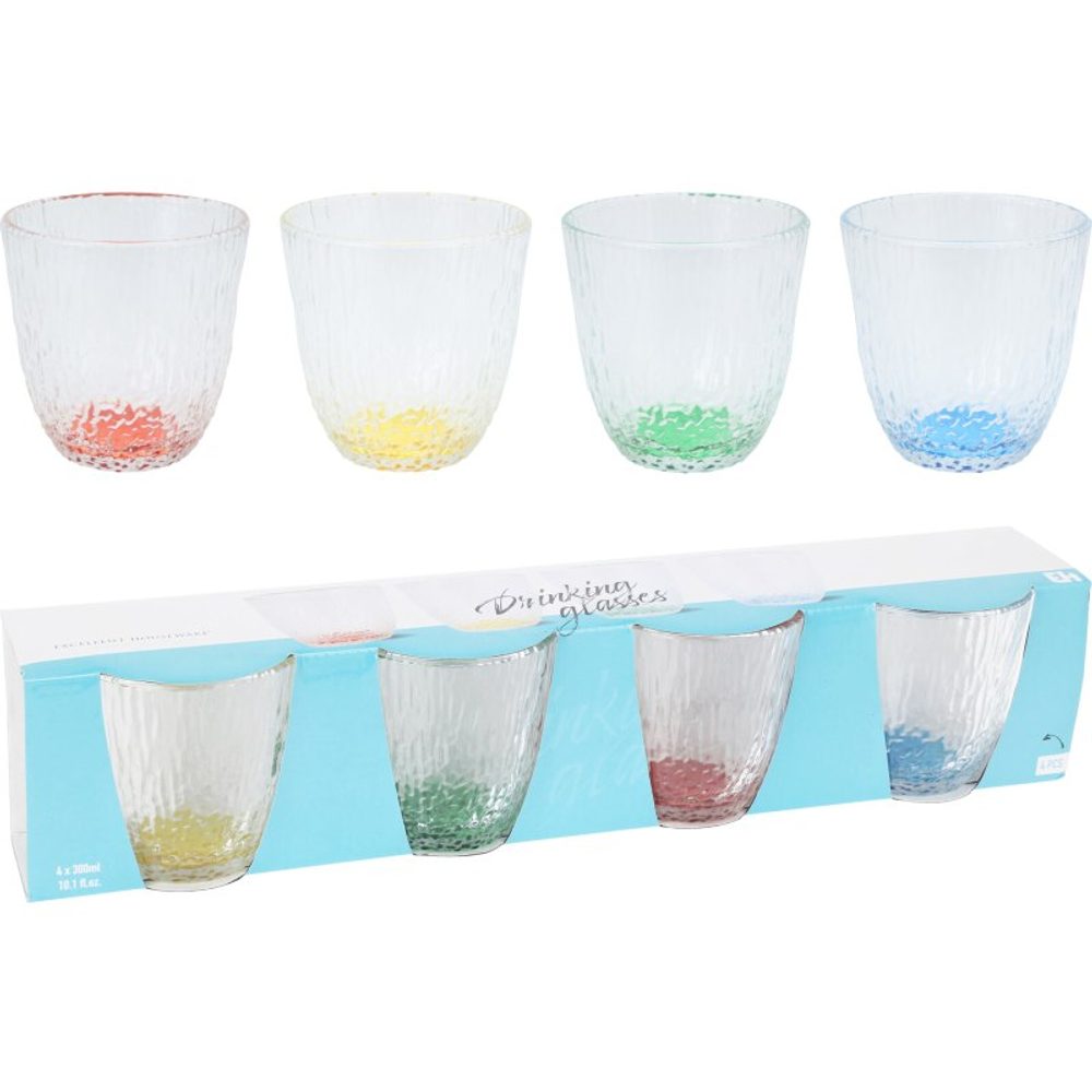 Levně EXCELLENT HOUSEWARE Sklenice 300 ml sada 4 ks KO-170488640