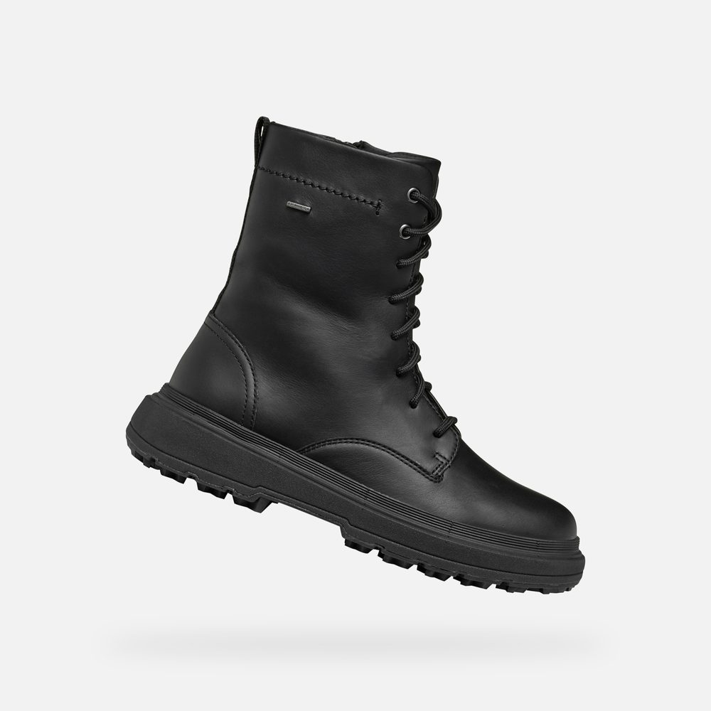 Černá dámská kotníková obuv Geox Lamidie + Grip ABX - 35