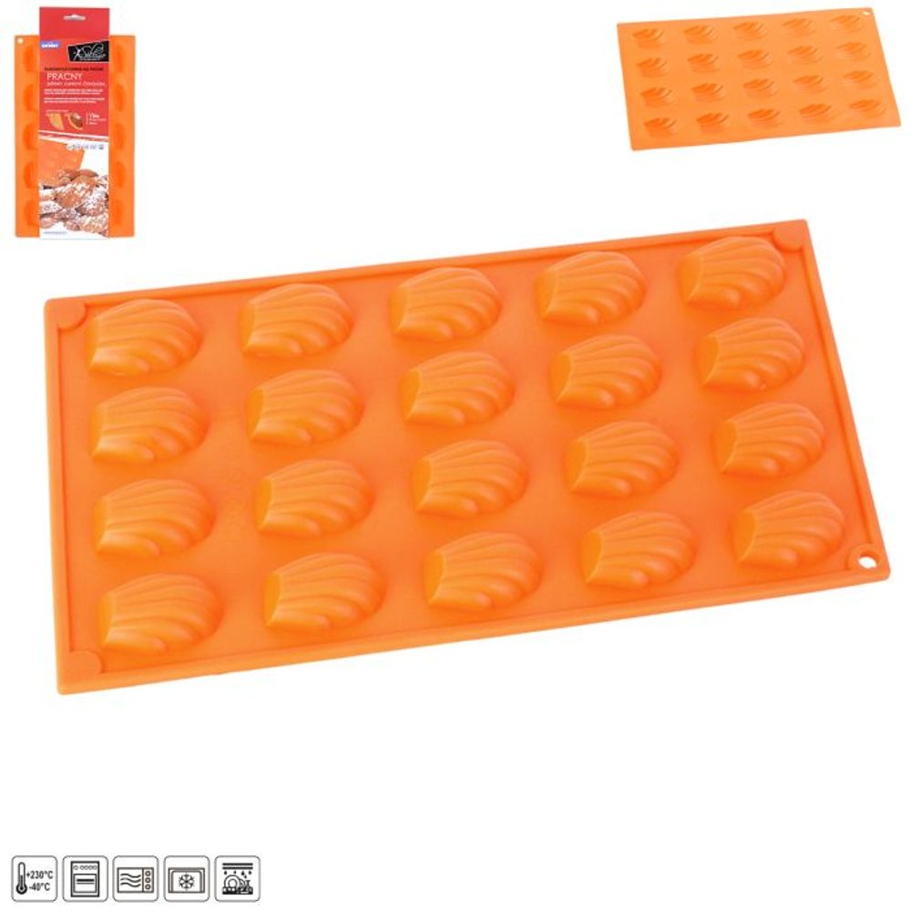 Levně forma pracky 20-silikon 29x17x1cm, oranž