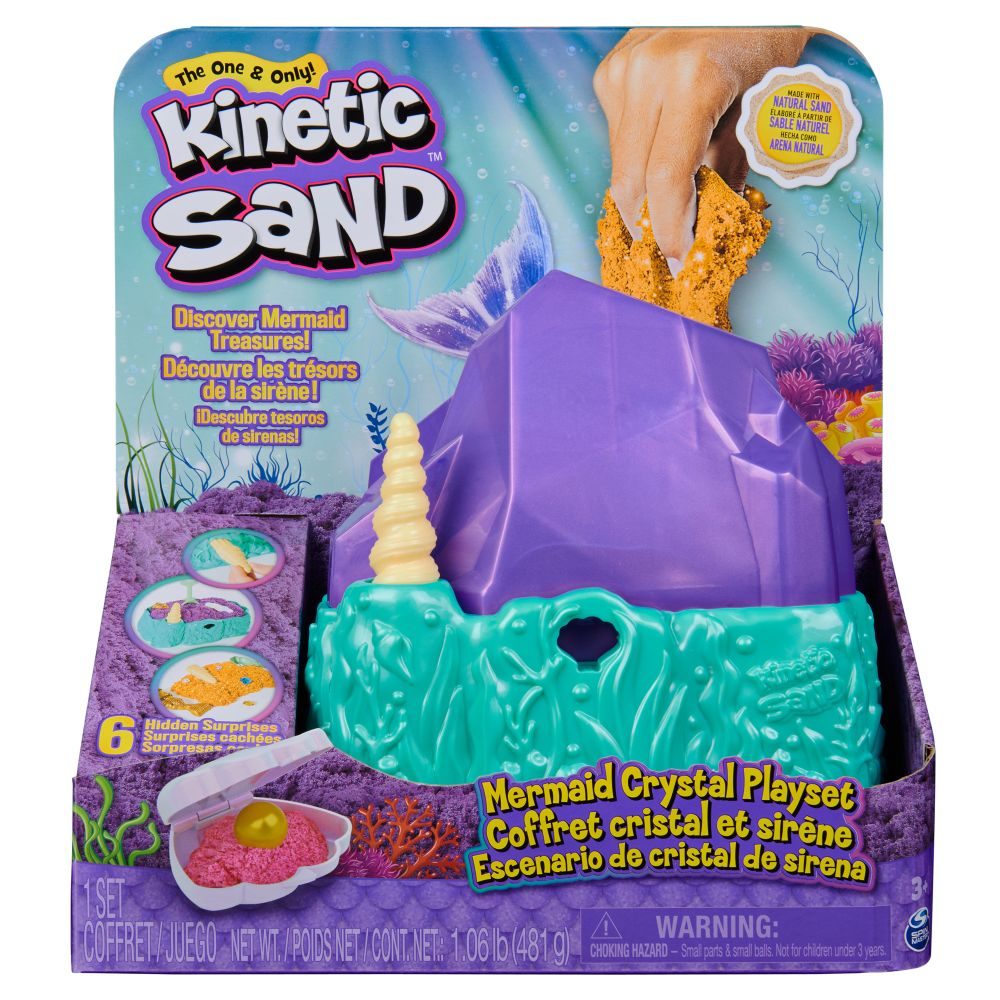 Levně KINETIC SAND KORÁLOVÝ ÚTES VELKÁ HRACÍ SADA