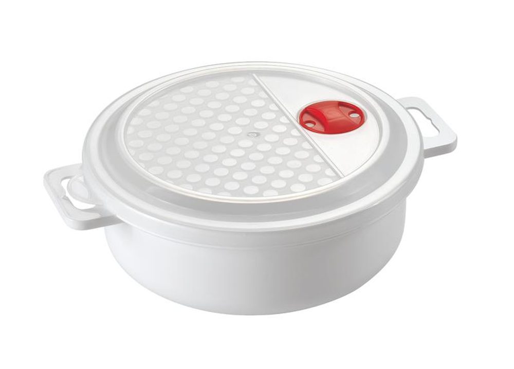 Levně heidrun DÓZA DO MIKROVLNNÉ TROUBY S VÍKEM 1,5L, PLAST, 20X7CM
