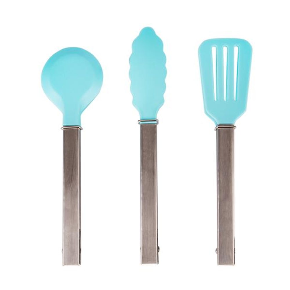 Levně TORO KLEŠTĚ NA SALÁT 22-24CM NYLON/NEREZ TYRKYS 3ASSORT
