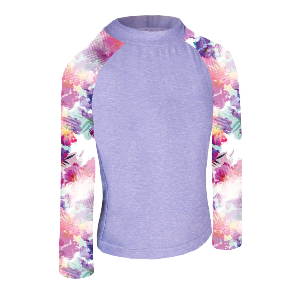 Unuo, Dětské funkční tričko dl. rukáv se stojáčkem UV 50+, Žíhaná holubičí šedá, Modernico - 122/128