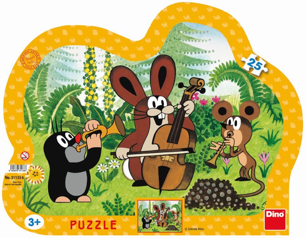 Levně KRTEK MUZIKANT 25 kontura Puzzle