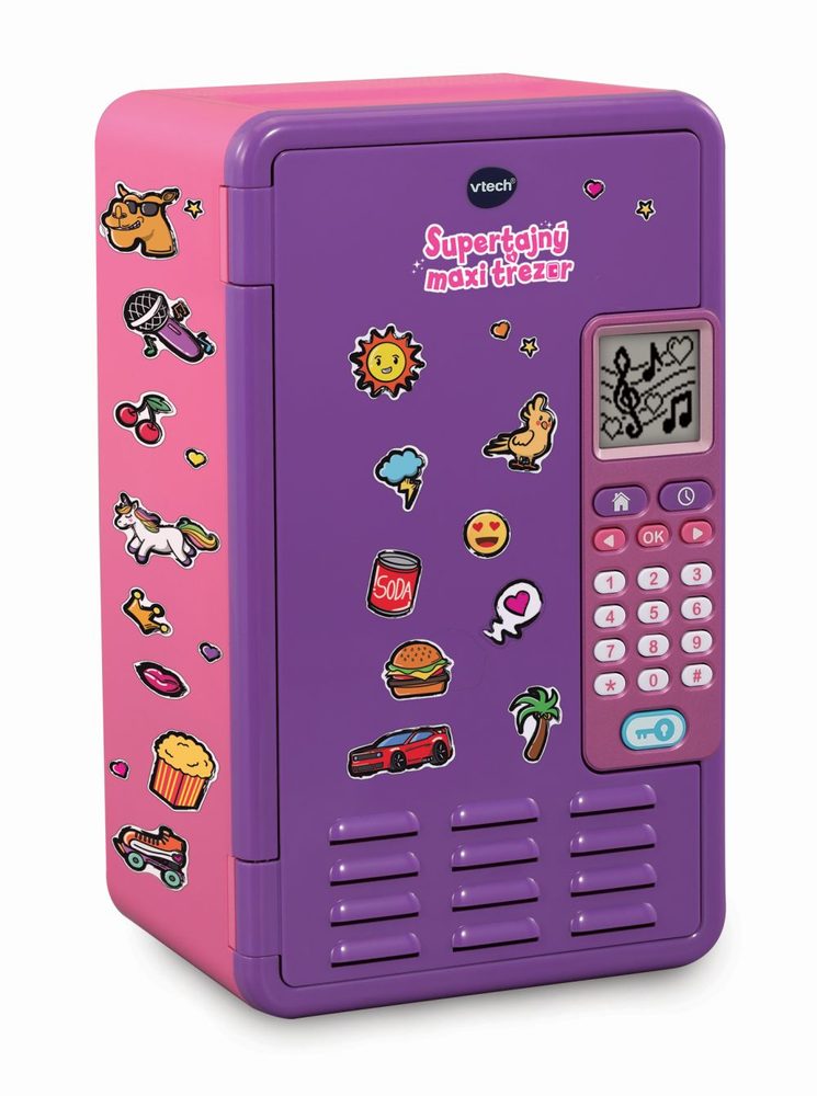 Levně Vtech Supertajný maxi trezor CZ - růžový