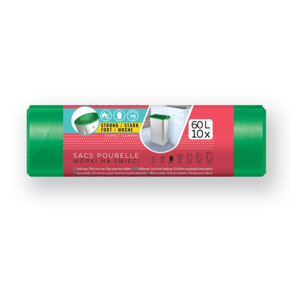 Levně VIGO PYTEL DO ODP.KOŠŮ LDPE VIGO,60L/10KS,60X80CMZELENÝ