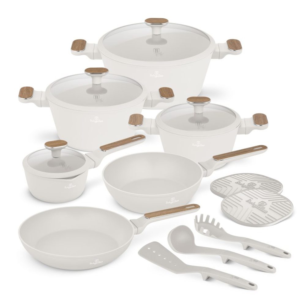 Levně BERLINGERHAUS Sada nádobí s titanovým povrchem 15 ks Sahara Nordic Collection BH-8325