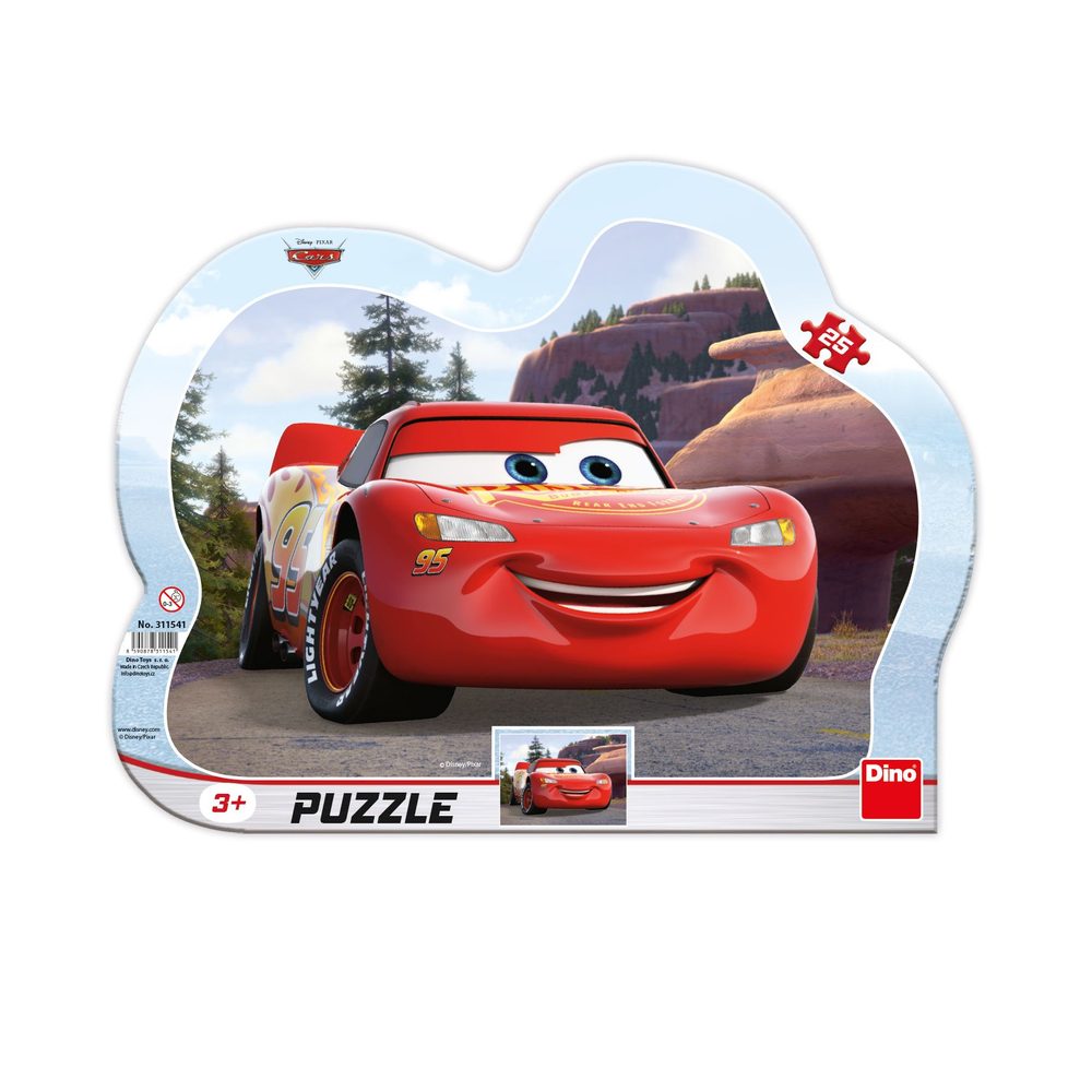 Levně CARS: BLESK NA VÝLETĚ 25 kontura Puzzle