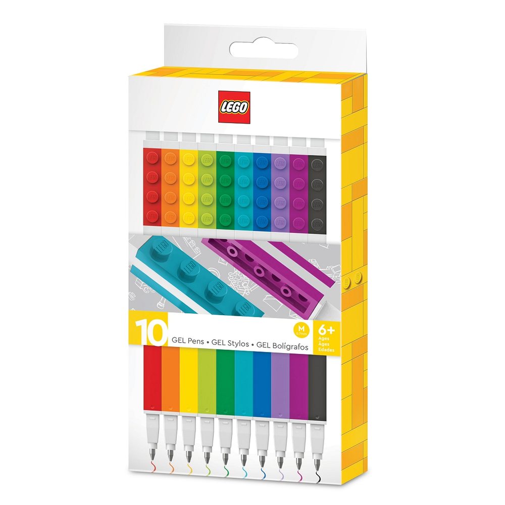 Levně LEGO Gelová Pera, mix barev - 10 ks