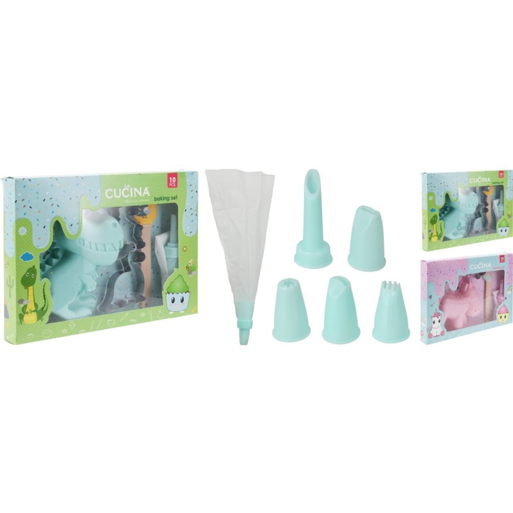 Levně EXCELLENT HOUSEWARE Dětská sada na pečení jednorožec 10 ks KO-170487850ruzo