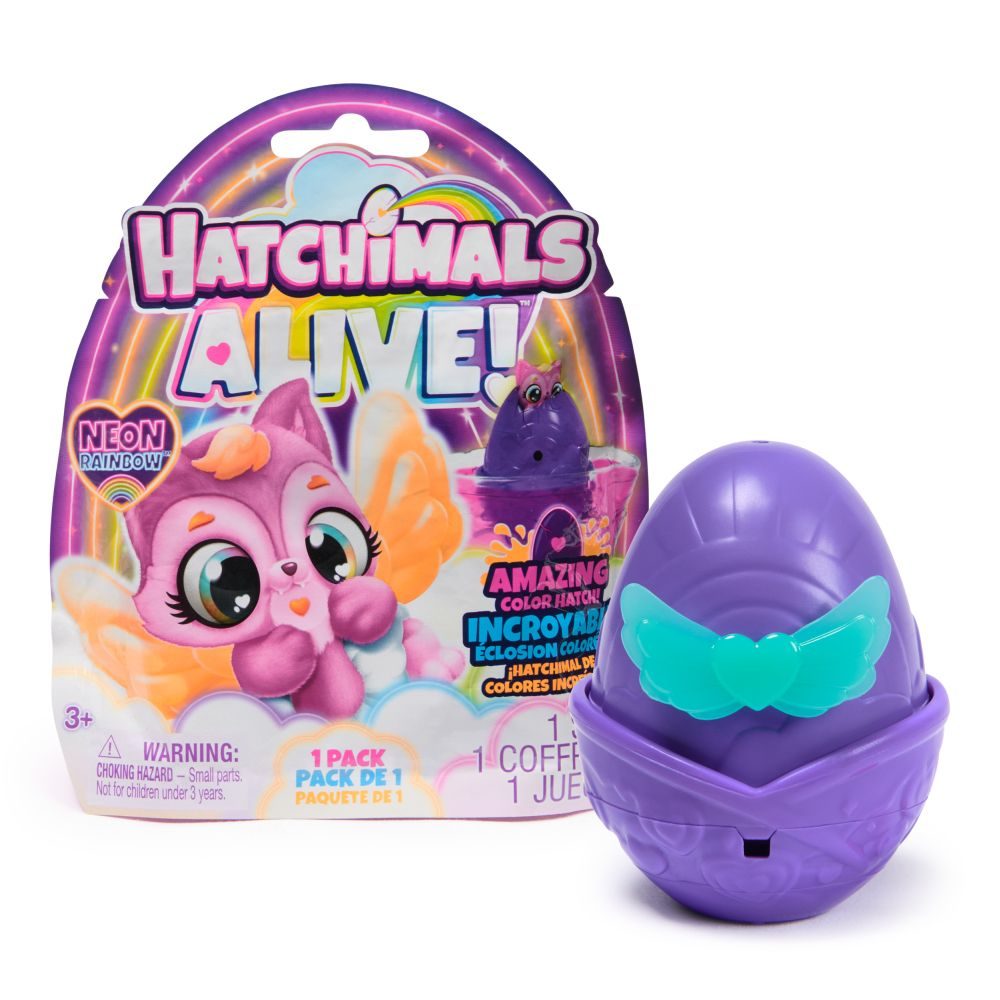 Levně HATCHIMALS JEDNO BALENÍ NEÓNOVÁ DUHA