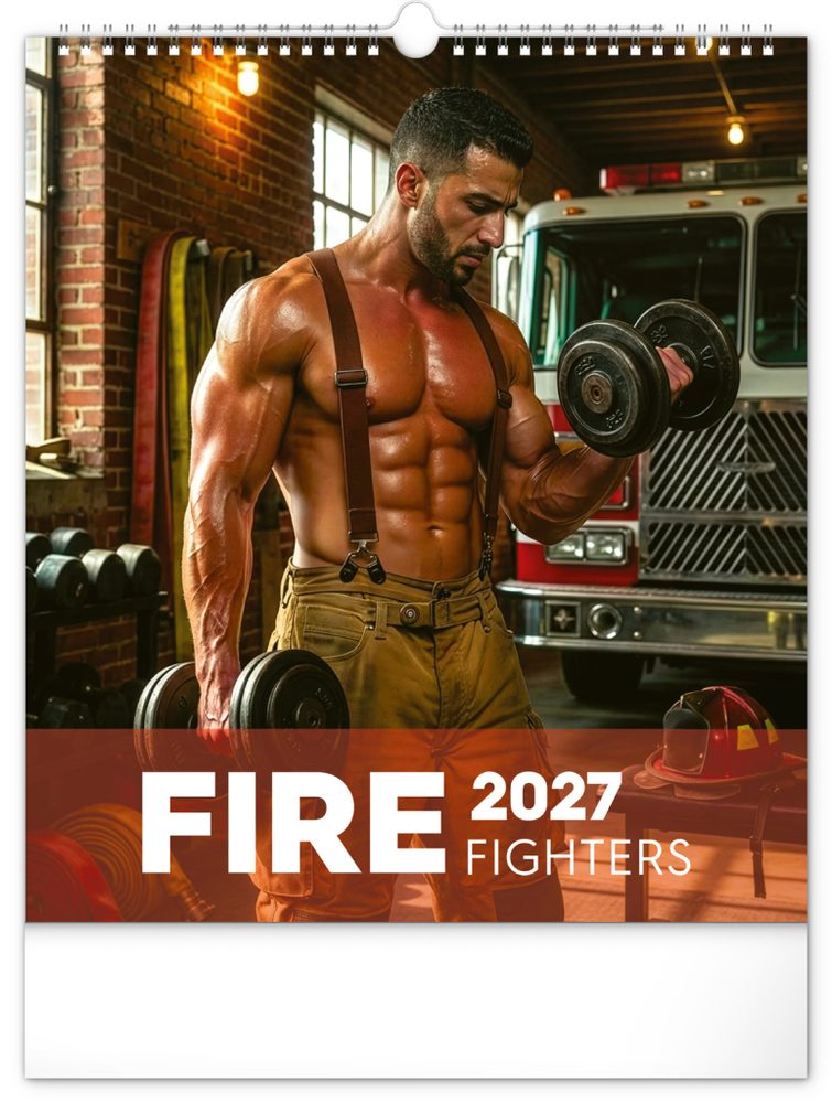 Levně Nástěnný kalendář Dreamy Firefighters 2027, 30 x 34 cm