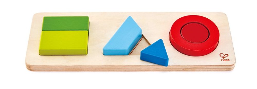 Levně Hape Puzzle-geometrické tvary