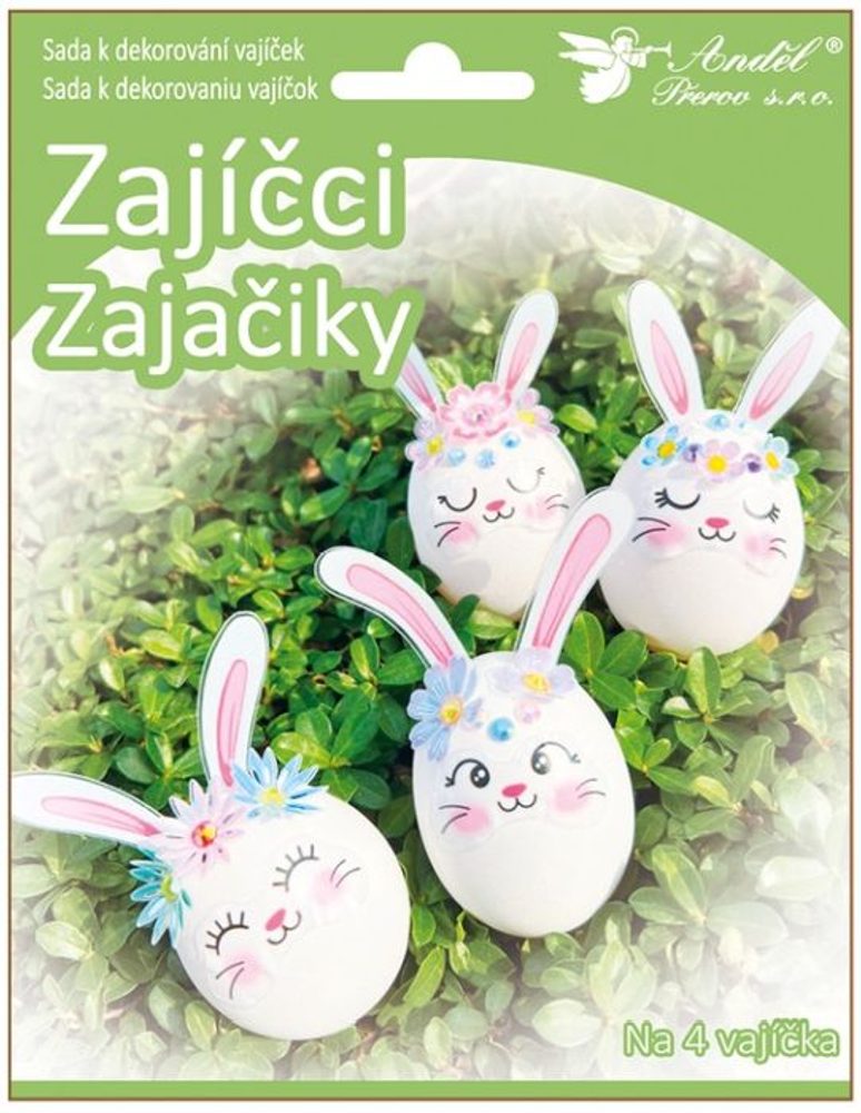 Levně sada k dekor. vajec ZAJÍČCI