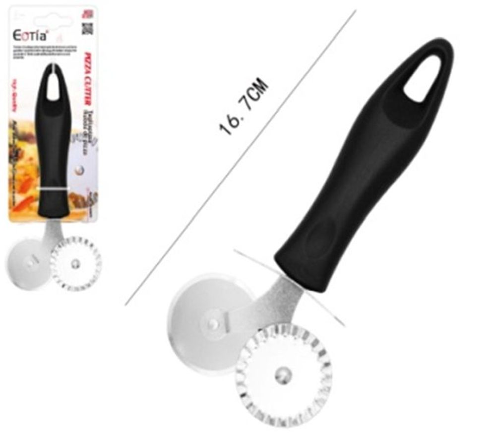 Levně kráječ pizza+rádýlko 16,7cm NR, EOTIA, plast.drž.