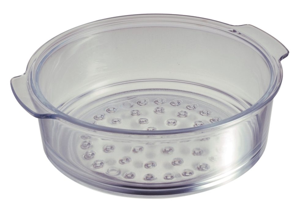 Levně cedník d24cm-pařáček, TITANIO PYREX sklo