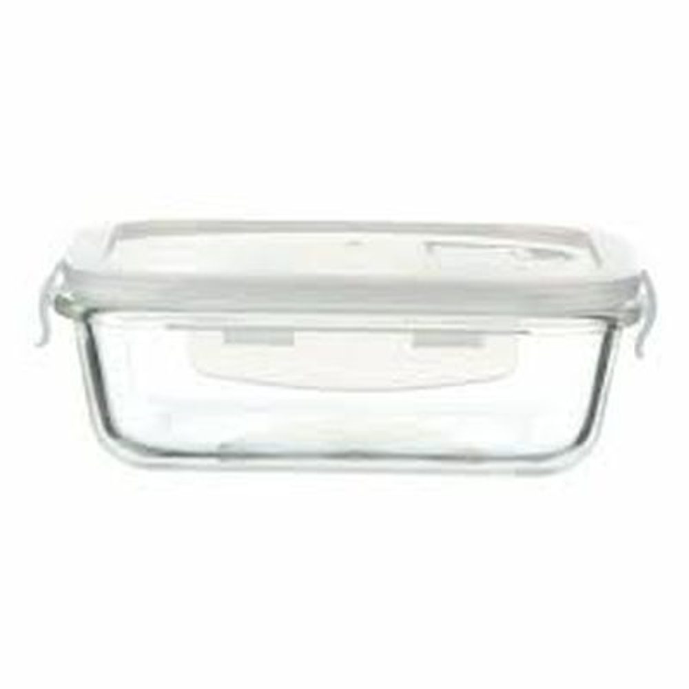 Levně dóza 1,20l FRESCO, 20,1x14,6x6,2cm, víčko plast, sklo