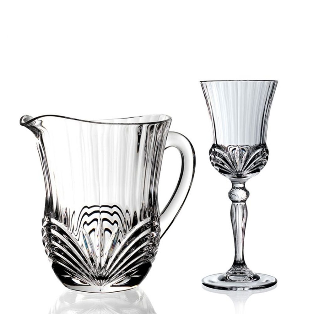 Levně džbán 590ml+sklen. 360ml, 6ks, RCR AUREA, DB