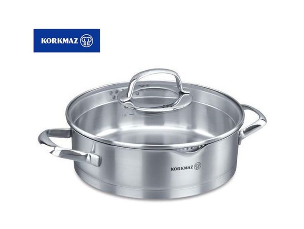 Levně rendlík d24+PO skl. STEAMA, 3,0l, v. 7cm, indukce, NR