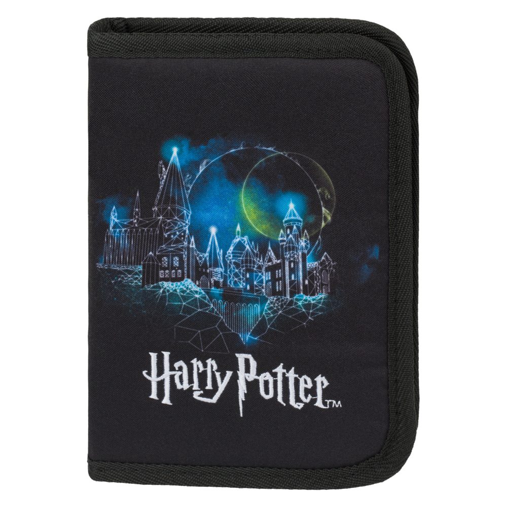 Levně BAAGL Školní penál jednopatrový Harry Potter Bradavice Lumos